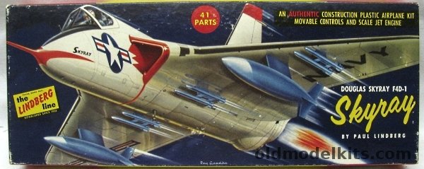 Lindberg 1/48 Douglas F4D-1 Skyray, 523-98 plastic model kit